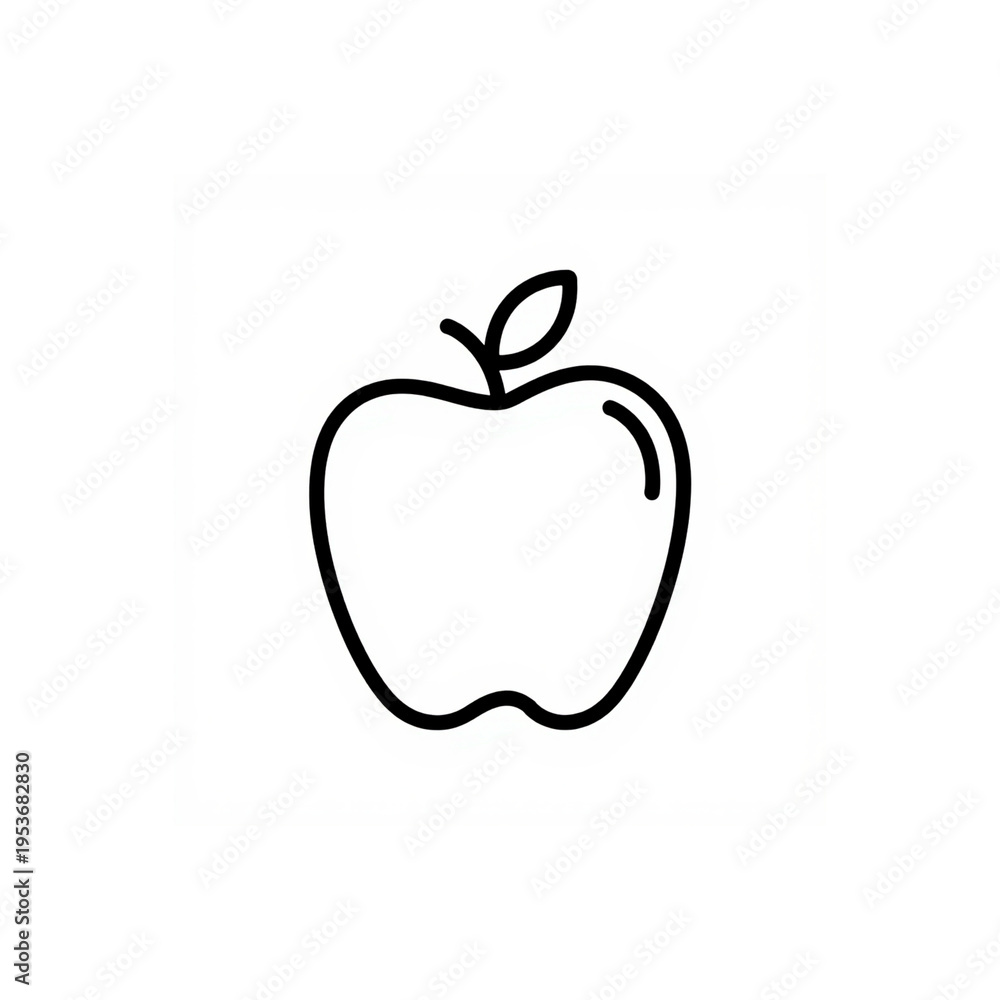 Fototapeta premium red apple on white background