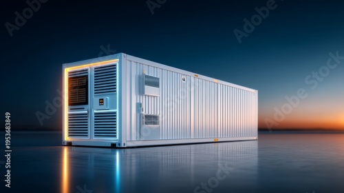 Wallpaper Mural Futuristic 3D Render of Green Power Storage Hub with Renewable Energy Technology Positioned Right Torontodigital.ca