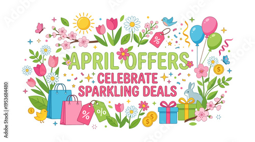 April Offers Spring Sale and Discount Flowers and Balloons