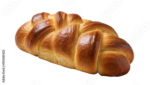 Εκτύπωση καμβά Golden braided challah bread, freshly baked with a glossy crust, a traditional s