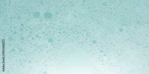 Light blue soap foam texture with bubbles background for cleaning or cosmetic concept