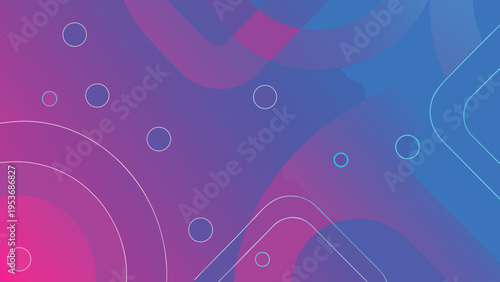 Abstract background with flowing shapes in vibrant purple and blue