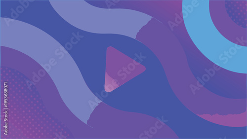 Abstract geometric background with flowing shapes and vibrant colors