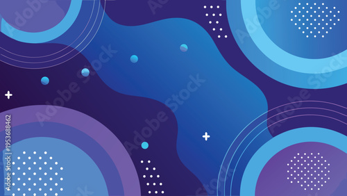 Abstract background with overlapping fluid shapes in shades of blue