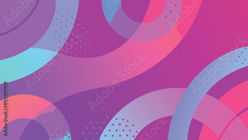 Abstract background with overlapping colorful circles and dotted textures