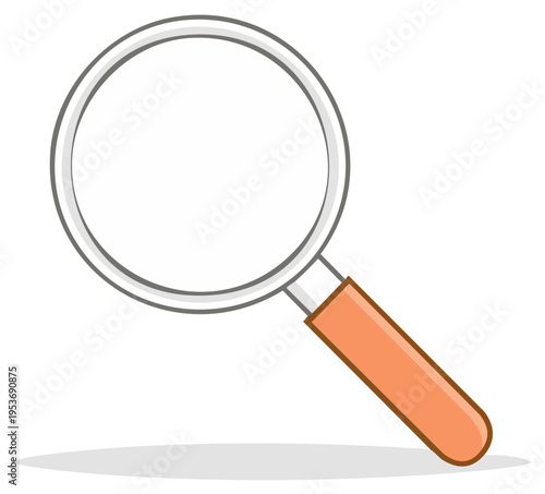 Magnifying Glass Icon Search Exploration Analysis Discovery Detective Investigation Illustration