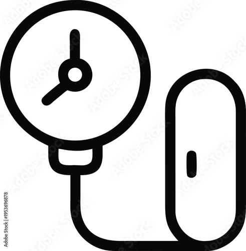 Blood Pressure Gauge With Clock Face sphygmomanometer