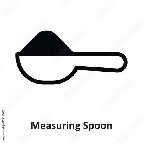 Measuring Spoon Vector icon which can easily modify or edit