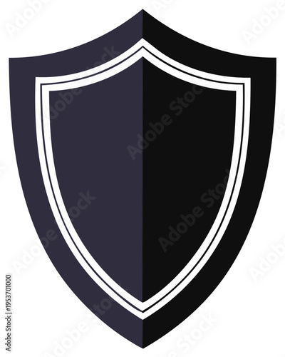 Isolated Dark Shield Vector Symbol Security Emblem Guard Protection Defense