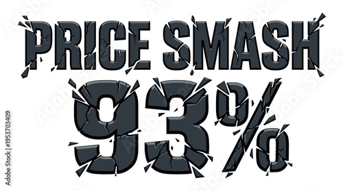 Price Smash with 93% Discount Graphic