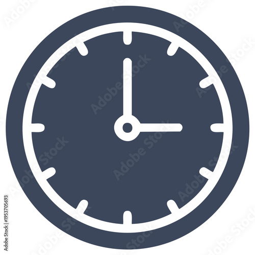 Free Download Simple Clock Icon Vector for Time Management and Scheduling Concepts - GFXLoad