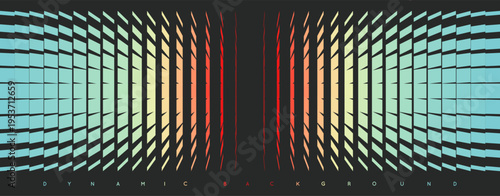 An image of multiple rectangular and square shapes with transition effects. Dynamic gradient background. Cover design template. Vector for brochure, poster, cover, card, presentation, flyer or banner.