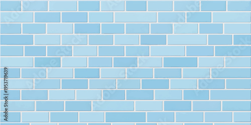 A seamless blue brick wall texture featuring a solid pattern of old architectural stonework and cement blocks for a modern construction background or abstract wallpaper surface