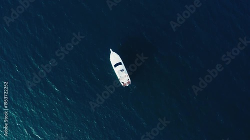 Aerial Shot of French Mediterranean Coastline with Mountains Vineyards and Villages