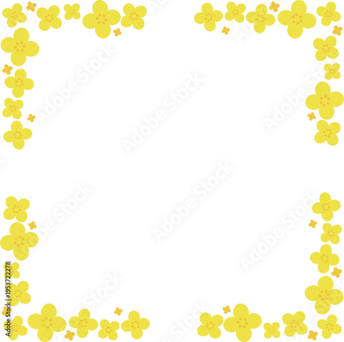 菜の花のフレーム
