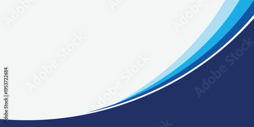Abstract Blue Curved Shape Background with Gradient Layers Modern Minimal Corporate Design