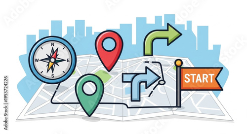 Navigating the Urban Landscape - A Guide to City Exploration and Wayfinding.