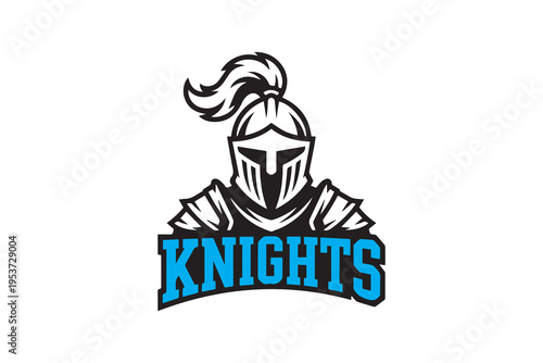 Tableau sur toile Knight Mascot Logo illustration Vector