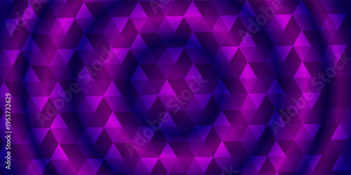 Dark Purple vector shining triangular background. Creative geometric illustration in Origami style with gradient. A new texture for your design.