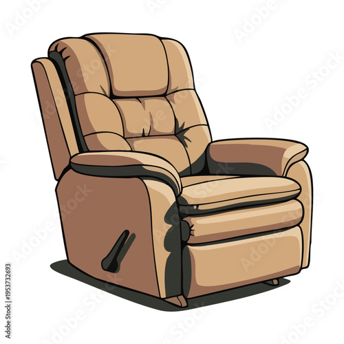 Beige Recliner Chair