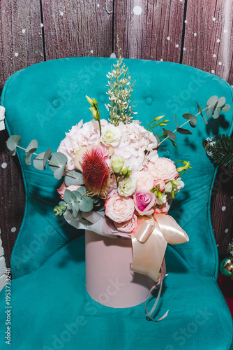 Flower arrangement in the interior.