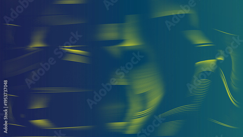 Abstract flowing neon lines forming futuristic digital wave pattern.