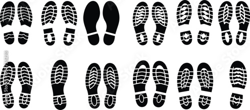 Variety of Footwear Sole Imprints