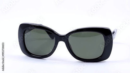 Black sunglasses isolated on white background