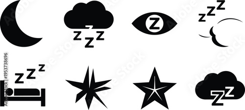 Night Sky and Sleep Icon Pack