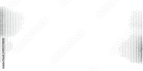 Abstract halftone dots on a black 3d paper border create a business frame for an education sign opening transition