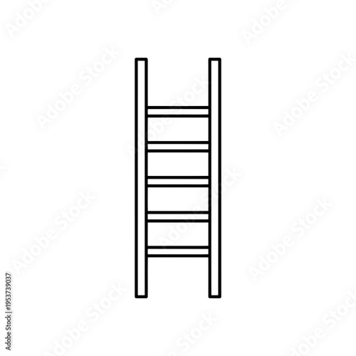 ladders isolated on white background