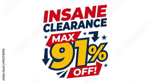 Insane Clearance Sale Graphic With Discount
