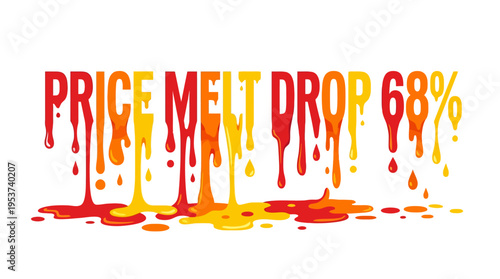 Price Melt Drop Announcement Graphic