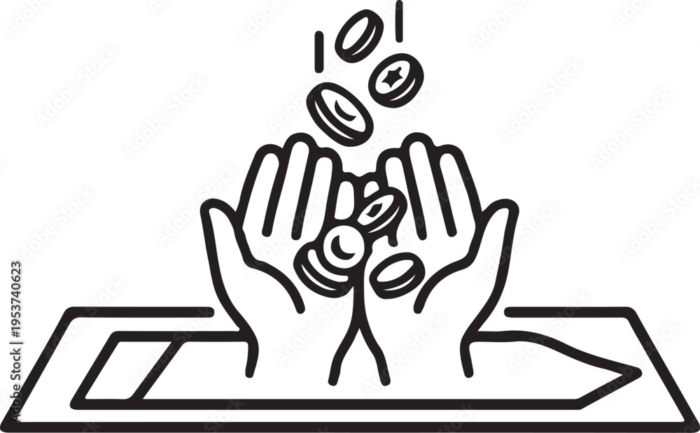 Obraz premium Vector hand silhouette icon with fingers and palm gesture design black illustration with prayer allah and islamic