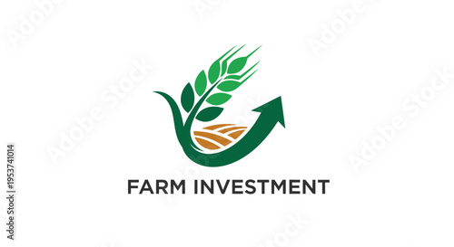 Agricultural Growth and Investment Concept with Wheat Stalk