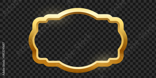 Vector images of frames in Islamic Arabic, Indian, and Turkish motifs and styles. Elements of golden Muslim frames in various shapes. Traditional vintage Arabic elements for your design.