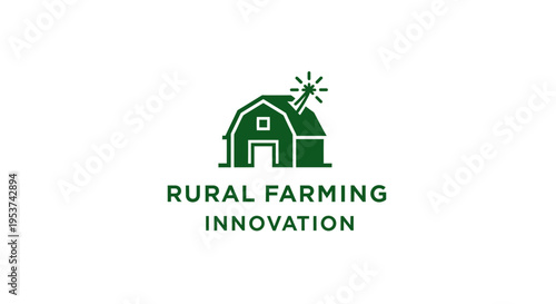Agricultural Innovation Concept with Barn Illustration