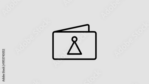 Secure private document with locked symbol on a simple background