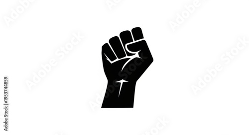 Black Power Fist Symbol of Resistance and Solidarity.