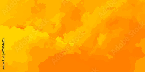 Abstract yellow and orange autumn leaves blend into a fiery grunge texture with smoke and flame patterns, creating a vintage nature wallpaper design filled with burning red light and heat