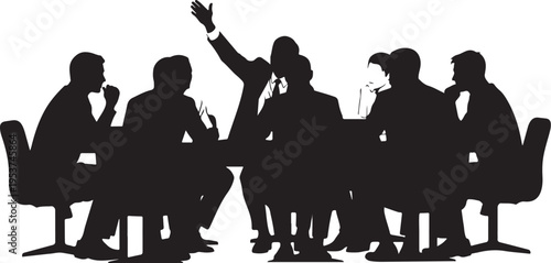 Business team meeting in a conference room setting