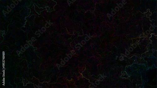 Vector Vibrant energy veins pulsing abstract design with dark background, electric current flashes and cosmic aura radiates with vivid, glowing patterns and energy flows