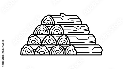 Neat Stack of Firewood