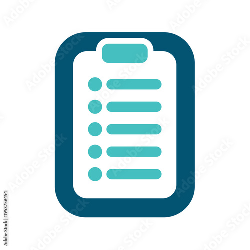 A clipboard list represents an ecommerce order and shopping request. This graphic suits retail dashboards, marketplace apps, checkout systems, and fulfillment materials