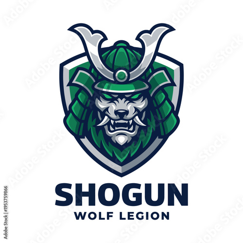This striking image features a powerful wolf emblem with samurai armor, symbolizing strength, loyalty, and a touch of historical valor that resonates with warrior spirits.