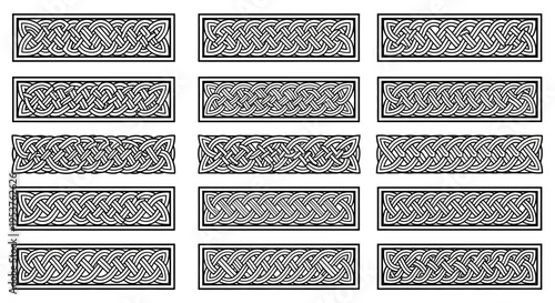Celtic knotwork border designs.