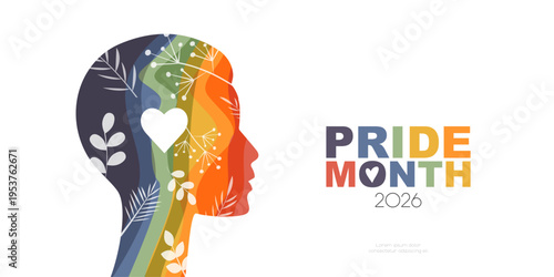 Pride Month 2026 banner.	