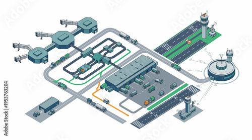 Industrial factory infrastructure and operations.