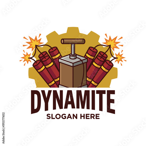 An illustrated depiction of dynamite with a fuse and blast effect, ideal for portraying themes of power, risks, and explosive moments in various contexts and designs.