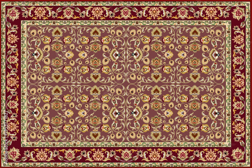 This image presents a traditional Persian carpet design featuring a symmetrical layout with a central medallion as the focal point.